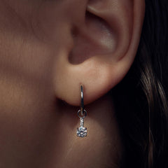 Parte Di Me Ponte Vecchio Sofia 925 Sterling Silver Hoop Earrings PDM36016