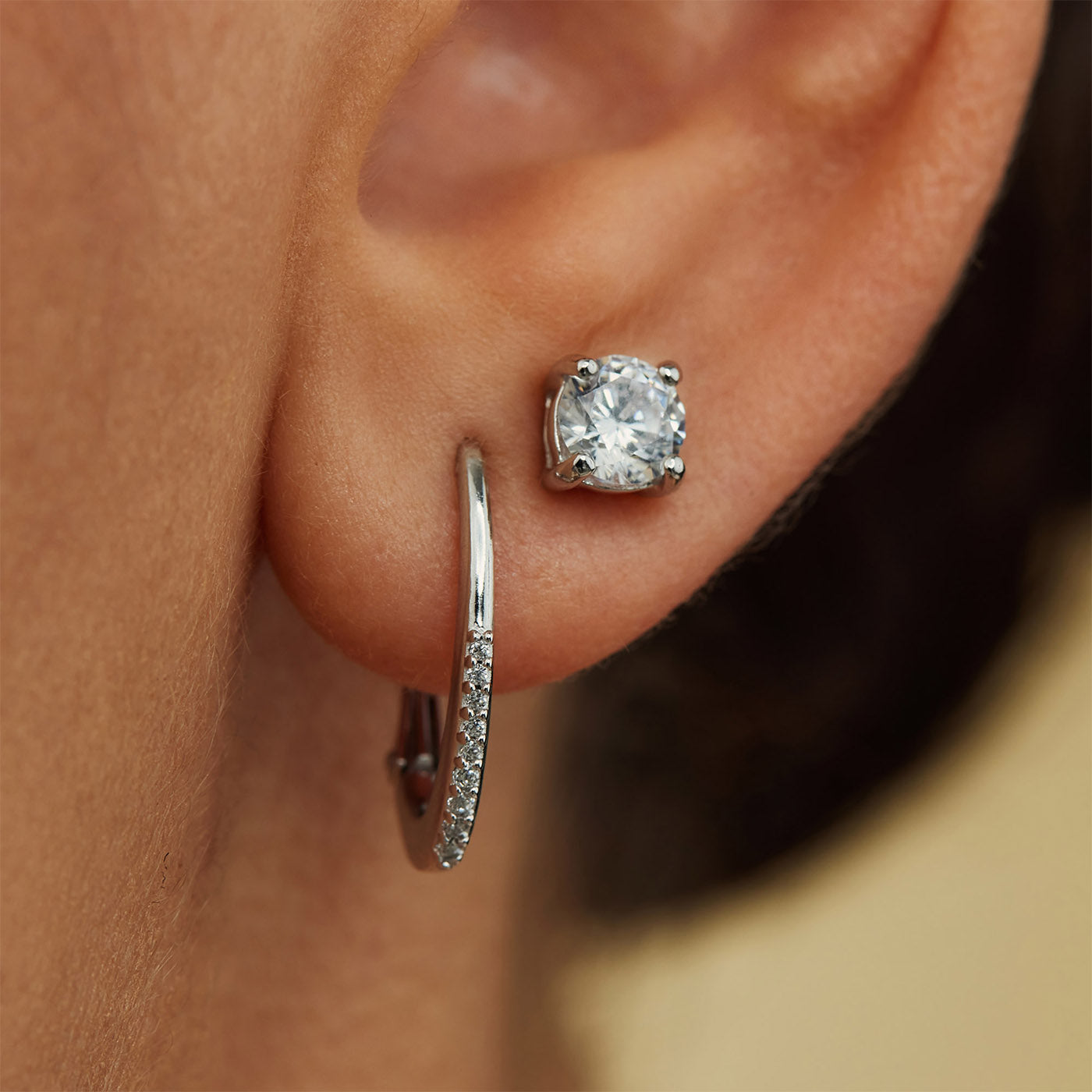 Parte Di Me Ponte Vecchio Pitti 925 Sterling Silver Hoop Earrings PDM36012