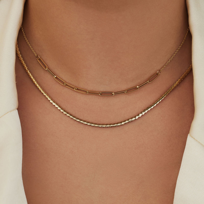 Isabel Bernard Aidee Céleste 14 karaat gouden collier IB340081-zoom-