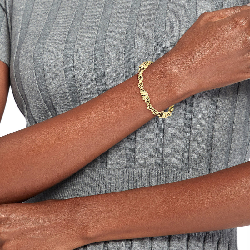 Tommy Hilfiger Roestvrij Staal Goudkleurige Dames Schakelarmband TJ2781026-zoom-