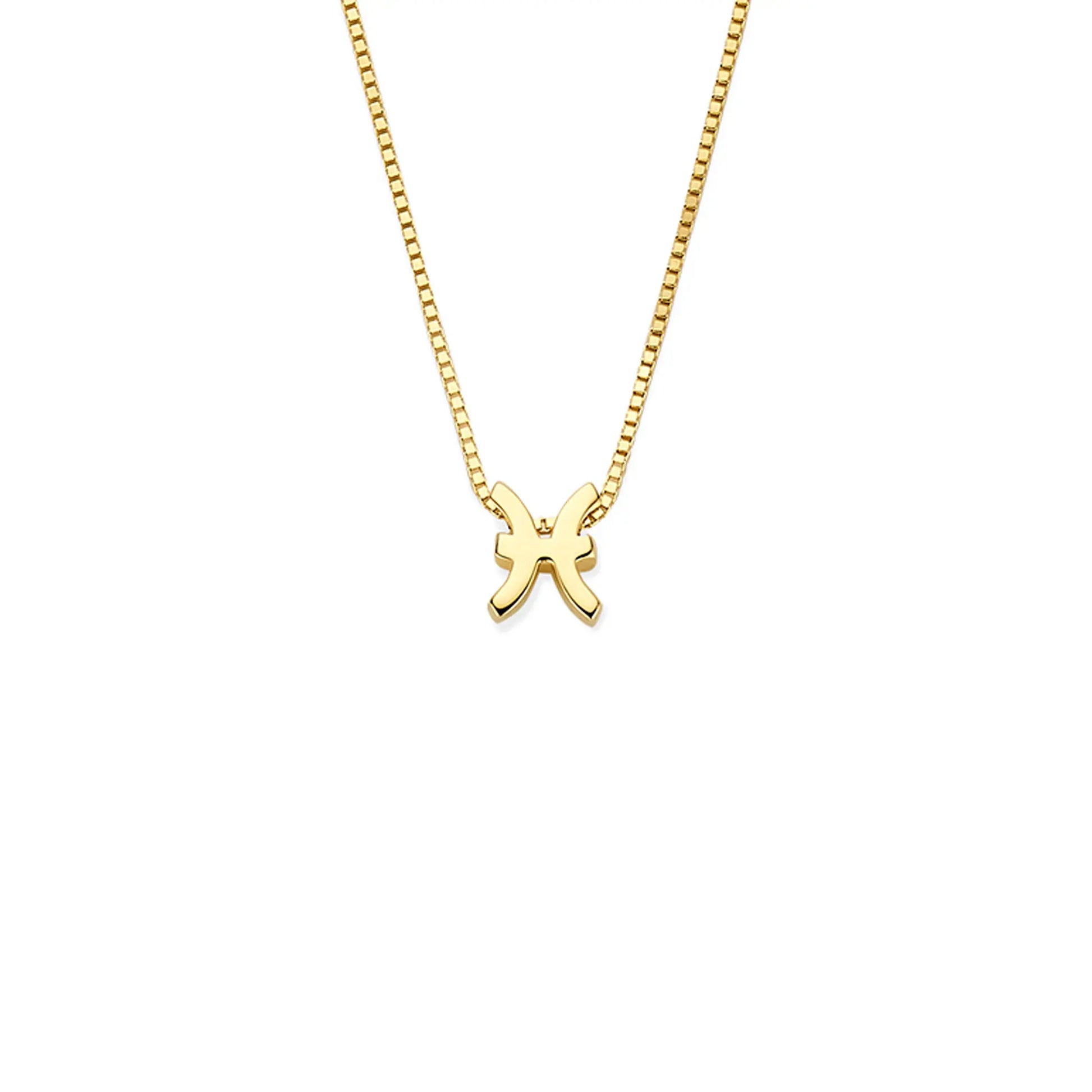 Isabel Bernard Étoiles d’Or Pisces 14 Carat Gold Venetian Necklace With Horoscope IB340189