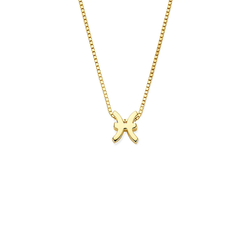 Isabel Bernard Étoiles d’Or Pisces 14 Carat Gold Venetian Necklace With Horoscope IB340189-zoom-