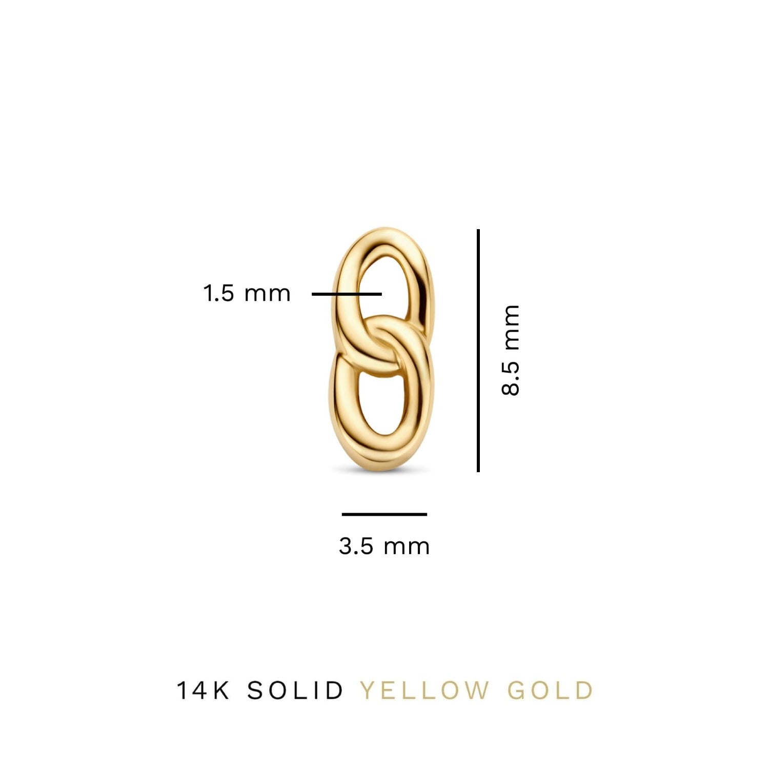 Isabel Bernard Cadeau d'Isabel 14 karat gold earring set with chains IB90183