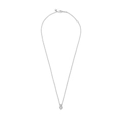 Pandora Timeless 925 Sterling Silver Double Heart Pendant Sparkling Necklace 391229C01-45 (Length: 45.00 cm)