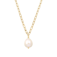 Elli 925 Sterling Silver Pearl Necklace with Pearl 2004-BF-0007727-001