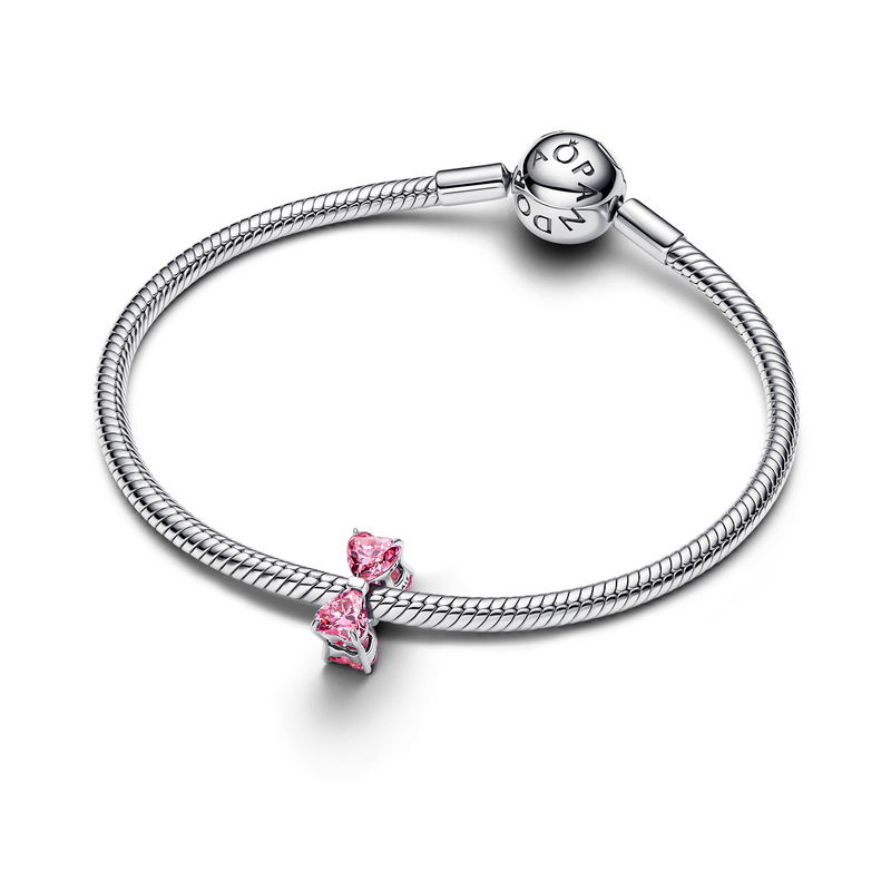 Pandora Moments 925 Sterling Silver Pink Bow Charm 794253C01-zoom-