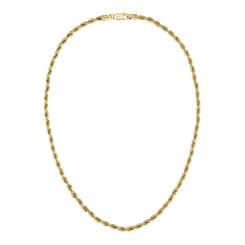 Hugo Boss Roestvrij Staal Goudkleurige Heren Ketting HBJ1580840-zoom-