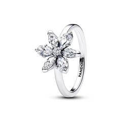 Pandora Timeless Herbarium Sparkling Flower Cocktail Ring 193000C02-50