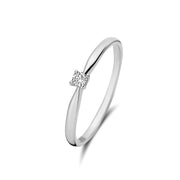 Isabel Bernard De la Paix Céline 14 karaat witgouden ring | diamant 0.05 ct | IBD330004-48