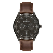 Mats Meier Mont Vélan Chrono Grijs/Bruine Horloge MM10005