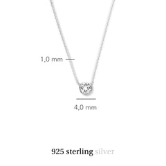 Violet Hamden Venus 925 Sterling Silver Necklace with Birthstone VH340009-APR