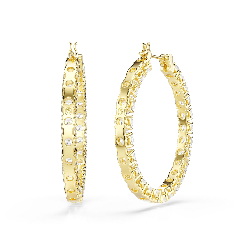 Swarovski Matrix Gold Plated Earrings 5750620-zoom-