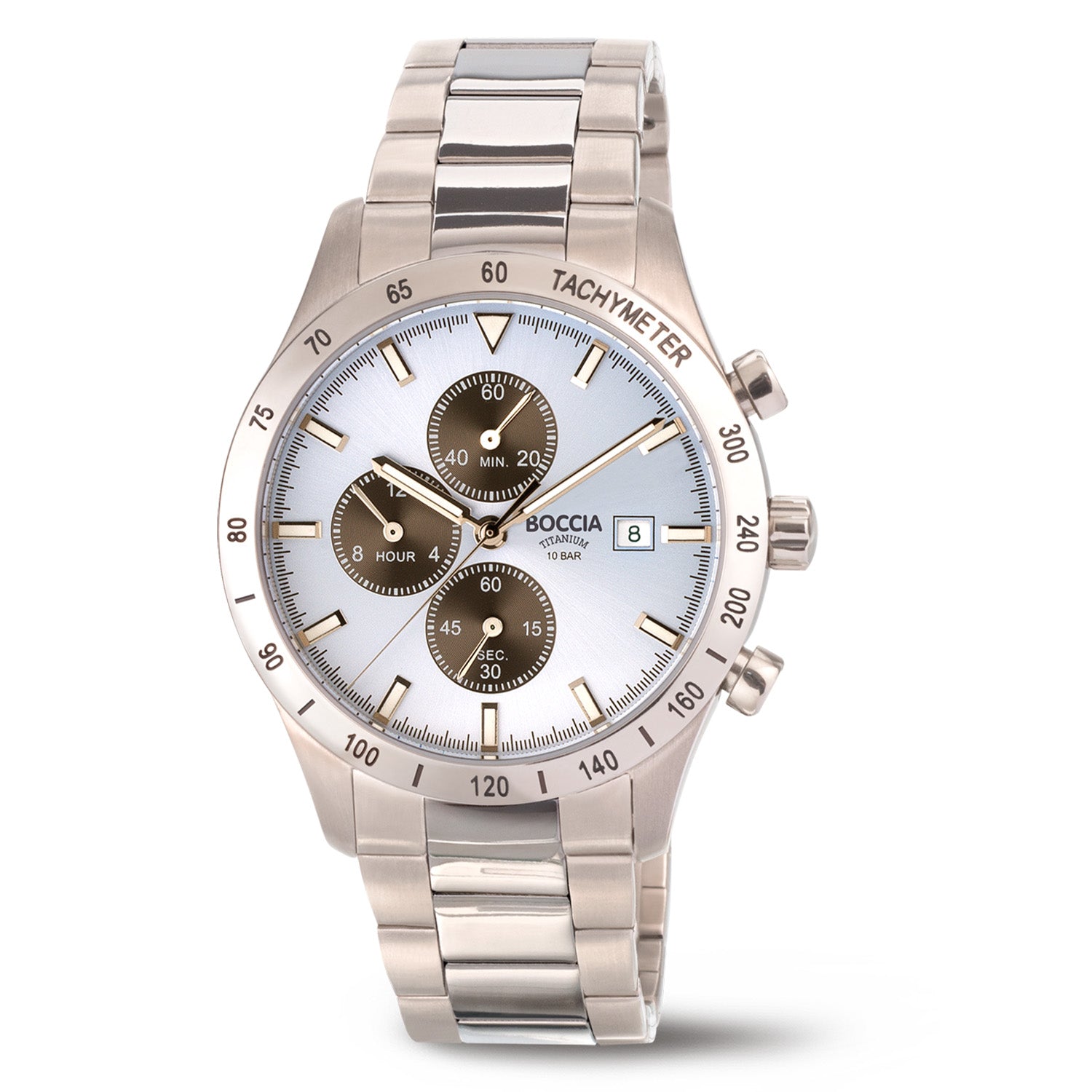 Boccia Titanium Blauw Heren Horloge 2002-3739-01