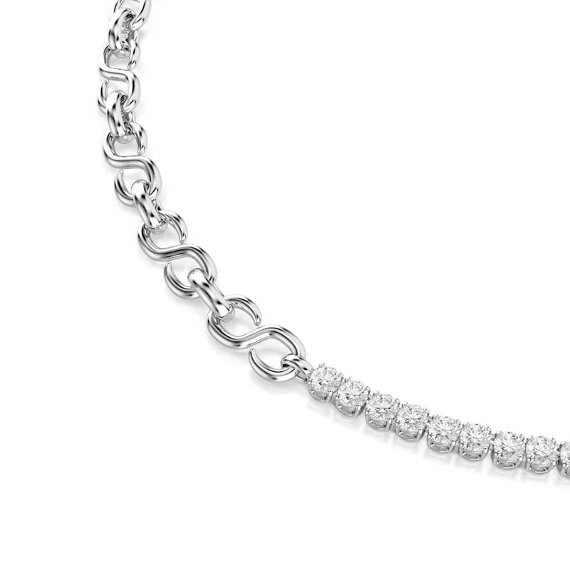 Swarovski Matrix Tennis Zilveren Ketting 5747732-zoom-