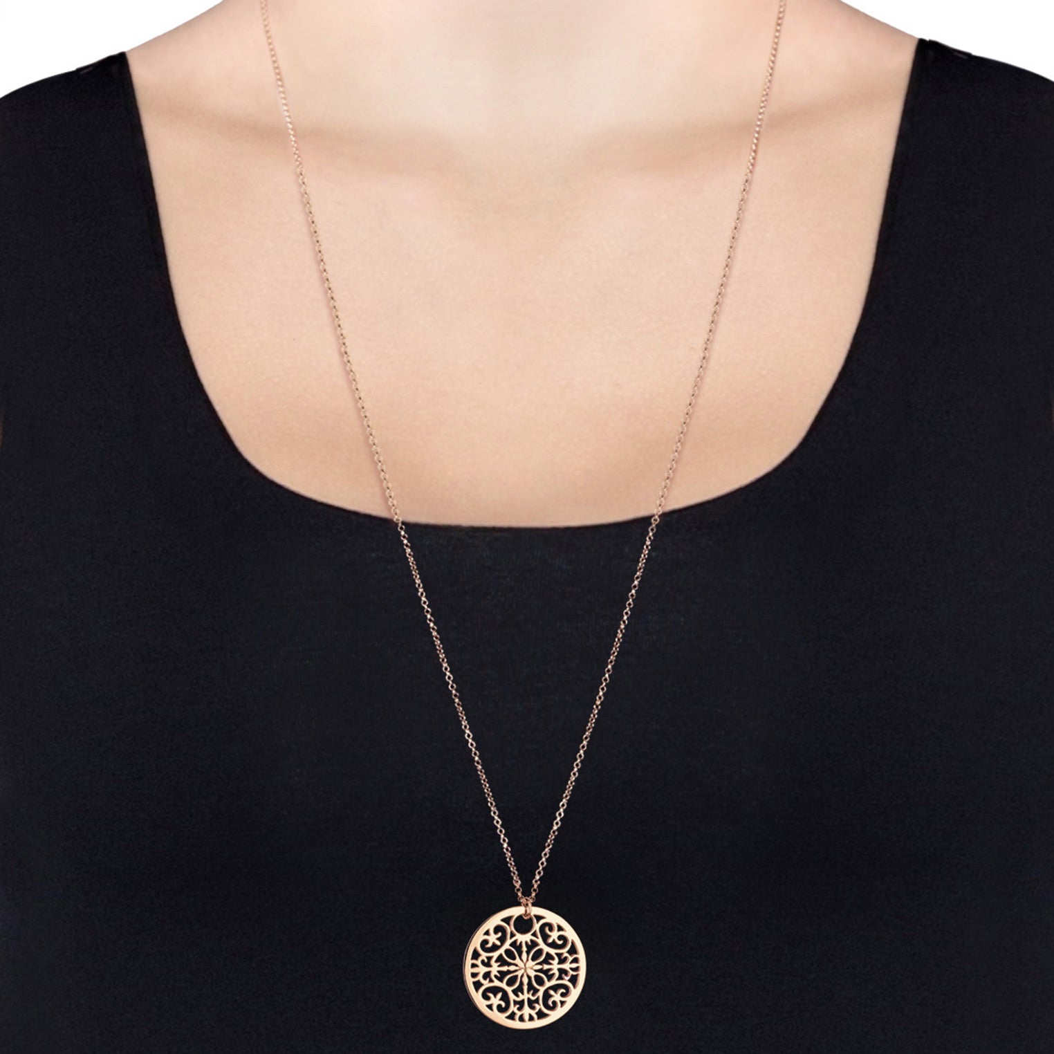 Elli 925 Sterling Silver Coin Necklace 2004-BF-0007960-001