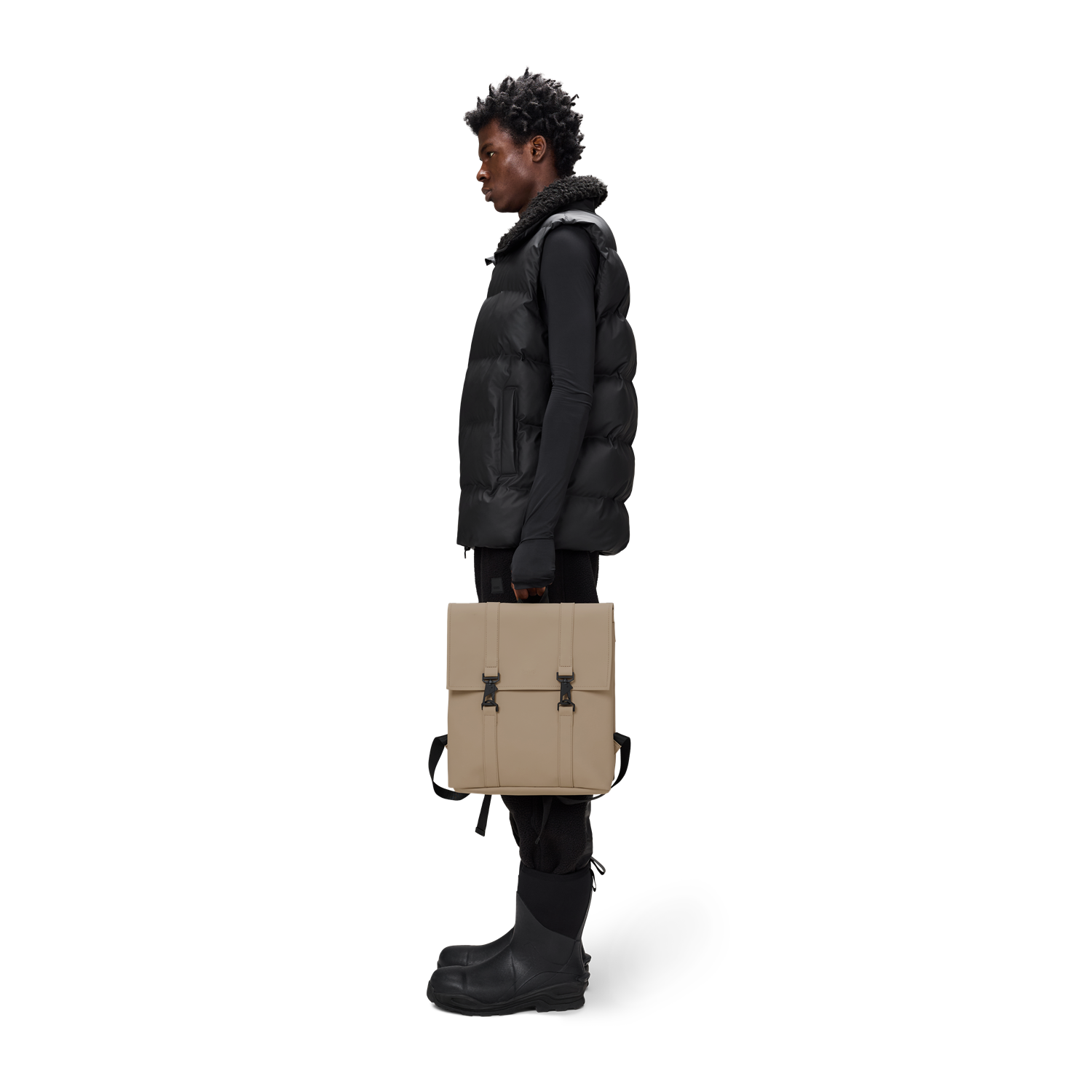 Rains Beige MSN Bag Mini R13310-133
