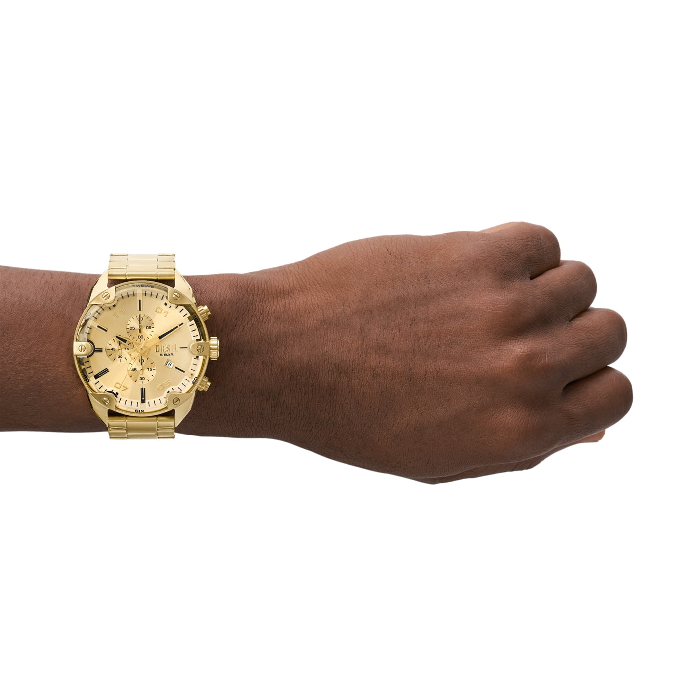 Diesel Spiked Gold Watch DZ4608