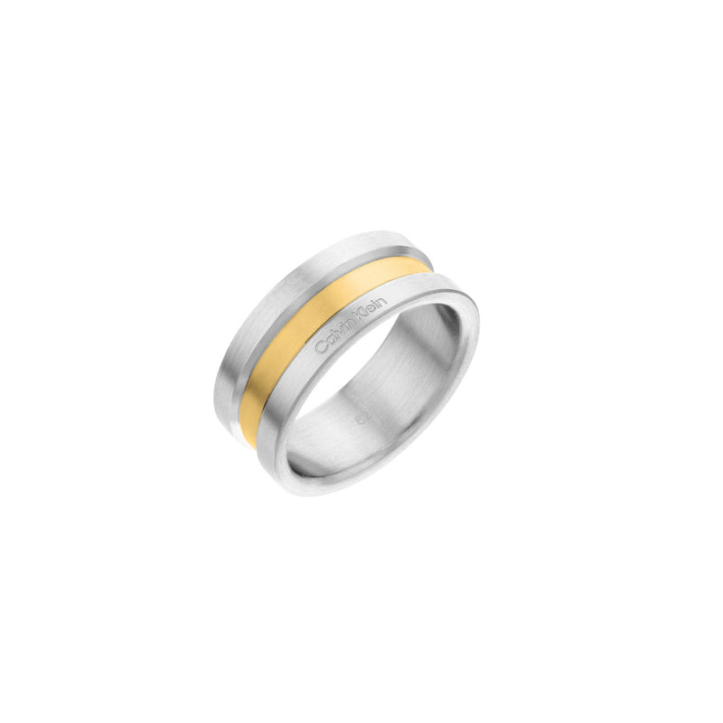 Calvin Klein Silver and Gold-coloured Ring CJ35000060-64-zoom-