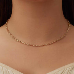 Isabel Bernard Aidee Camille 14 Carat Golden Schakel Necklace IB340159