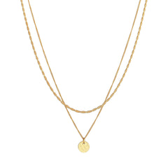 Elli 925 Sterling Silver Layered Link Chain Necklace 2004-BF-0008187-001