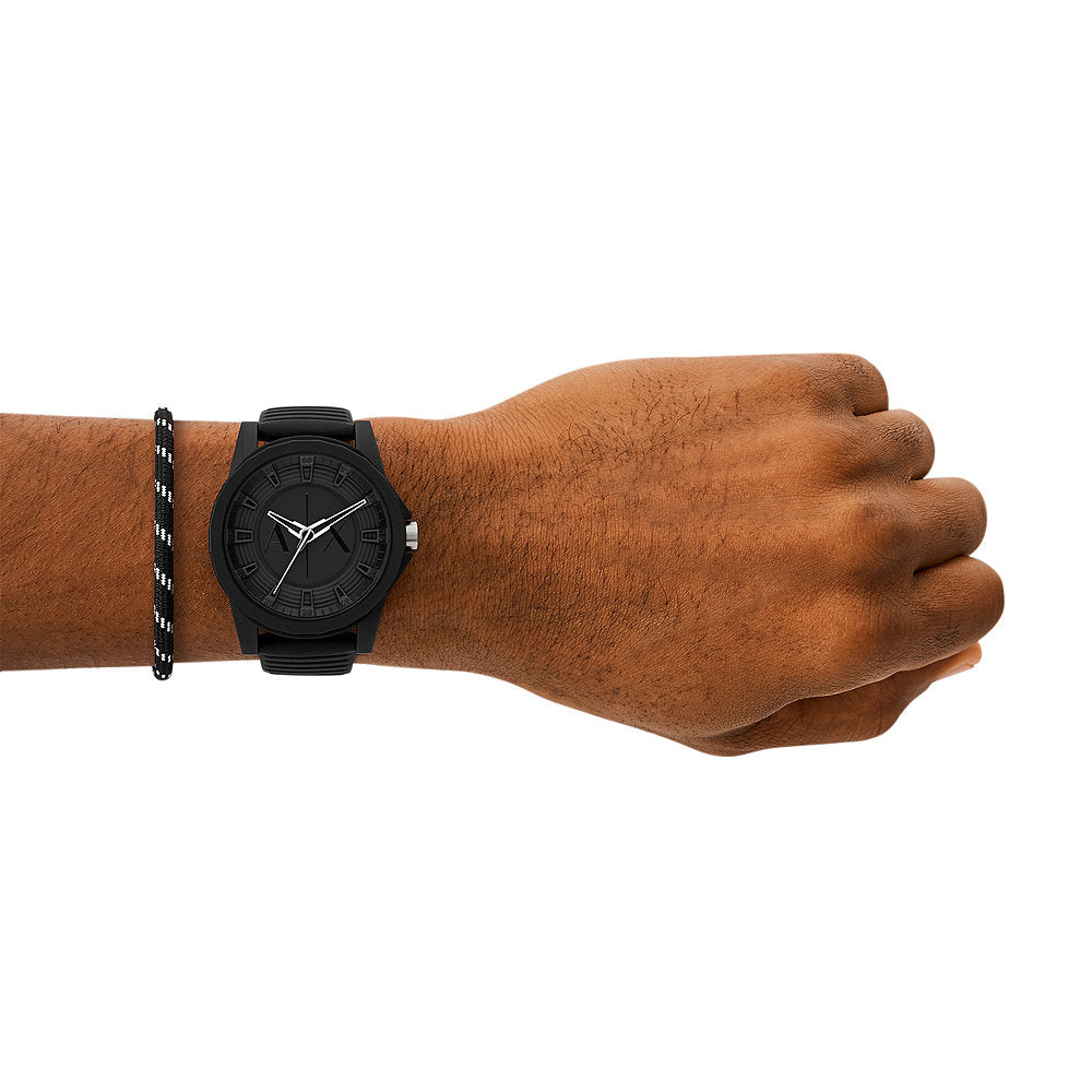 Armani Exchange Outerbanks Black Watch AX7159SET