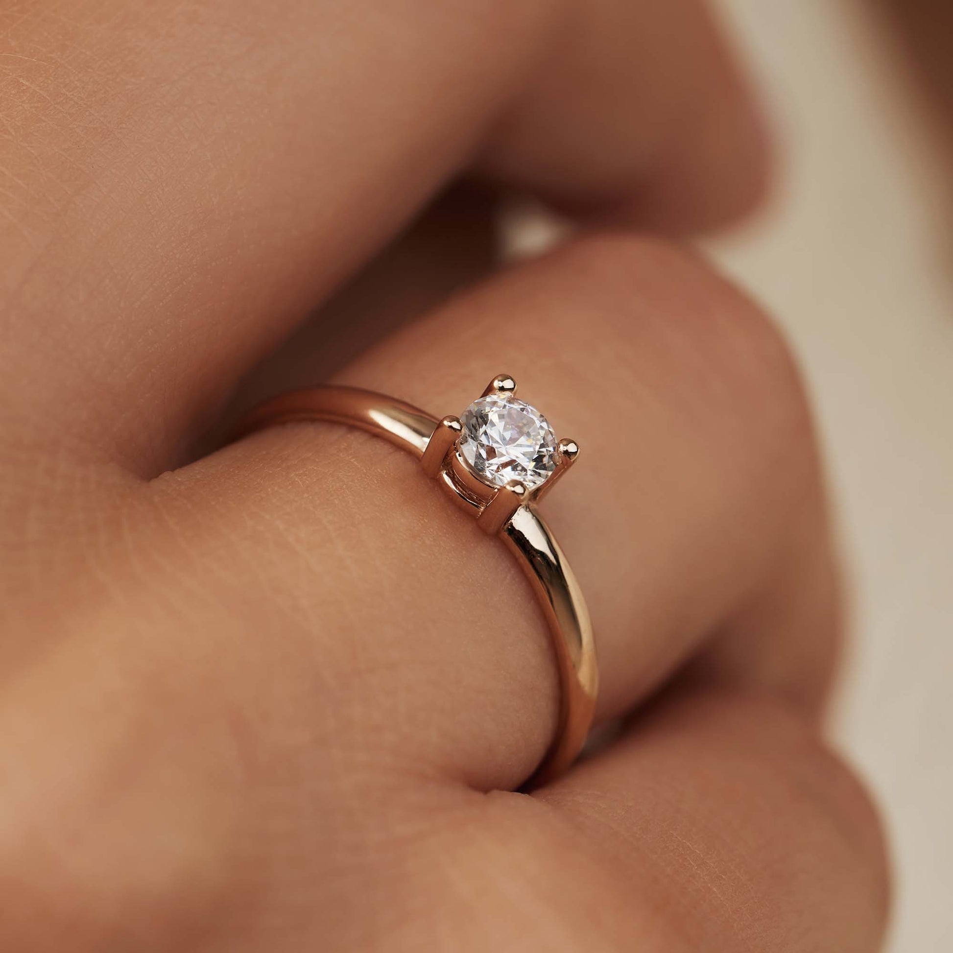 Isabel Bernard La Concorde Soleil 14 Carat RoseGold Ring IB330074-50 (size: 50)