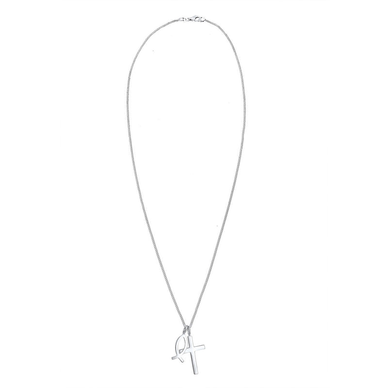Elli 925 Sterling Silver Link Chain Necklace 2004-BF-0007705-002-zoom-