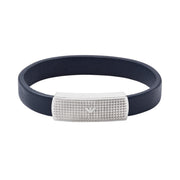 Emporio Armani Blue Leather Bracelet EGS2987040