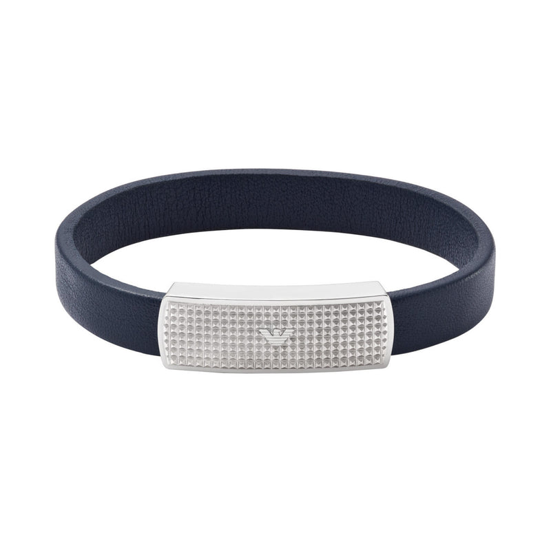 Emporio Armani Blue Leather Bracelet EGS2987040-zoom-