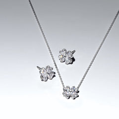 Pandora Timeless Sparkling Lucky Clover Pendant Necklace 394502C01-45