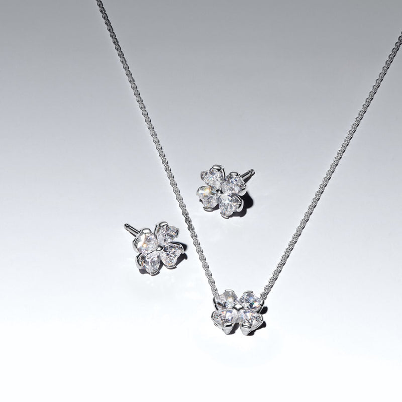 Pandora Timeless Sprankelende Geluksklaver Hanger Ketting 394502C01-45-zoom-