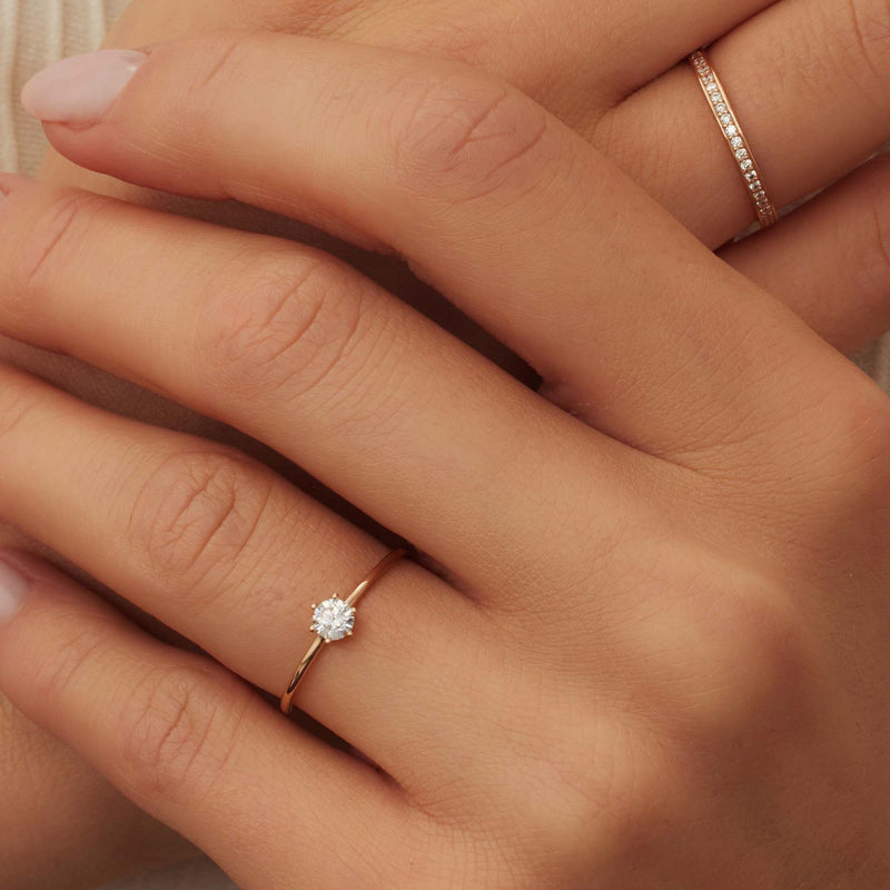 Isabel Bernard La Concorde Merle 14 Karaat Rosé Gouden Ring IB330053-60-zoom-