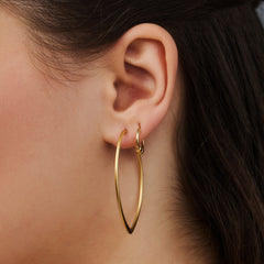 Violet Hamden Sisterhood Feminine 925 sterling Silver Gold-coloured Hoop Earrings VH360027