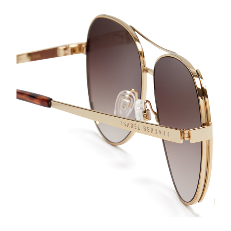 Isabel Bernard La Villette Ruby Goudkleurige Aviator Zonnebril IB400004-15-14-zoom-