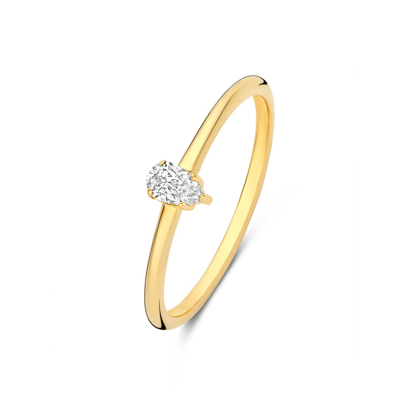 Isabel Bernard De la Paix Eloise 14 karat gold ring with diamond 0.15 carat IBD330044-52-zoom-