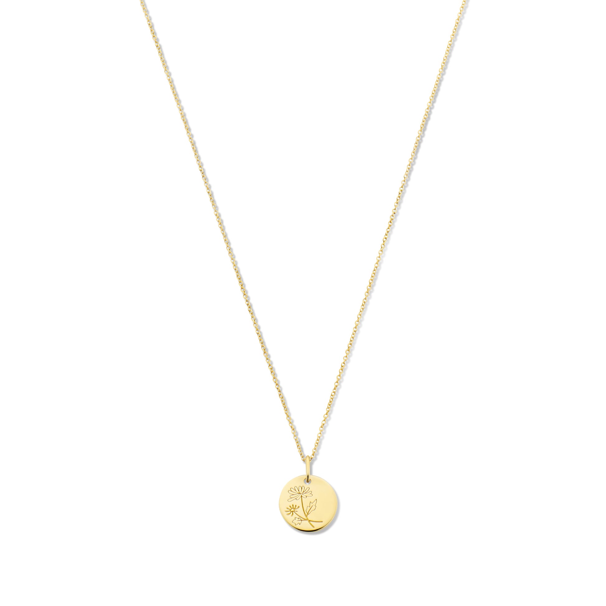 Violet Hamden Venus 925 Sterling Silver Gold-coloured Necklace with Birthflower VH340025-JUN