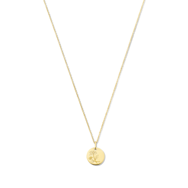 Violet Hamden Venus 925 Sterling Zilveren Gold Plated Ketting met Geboortebloem VH340025-JUN-zoom-