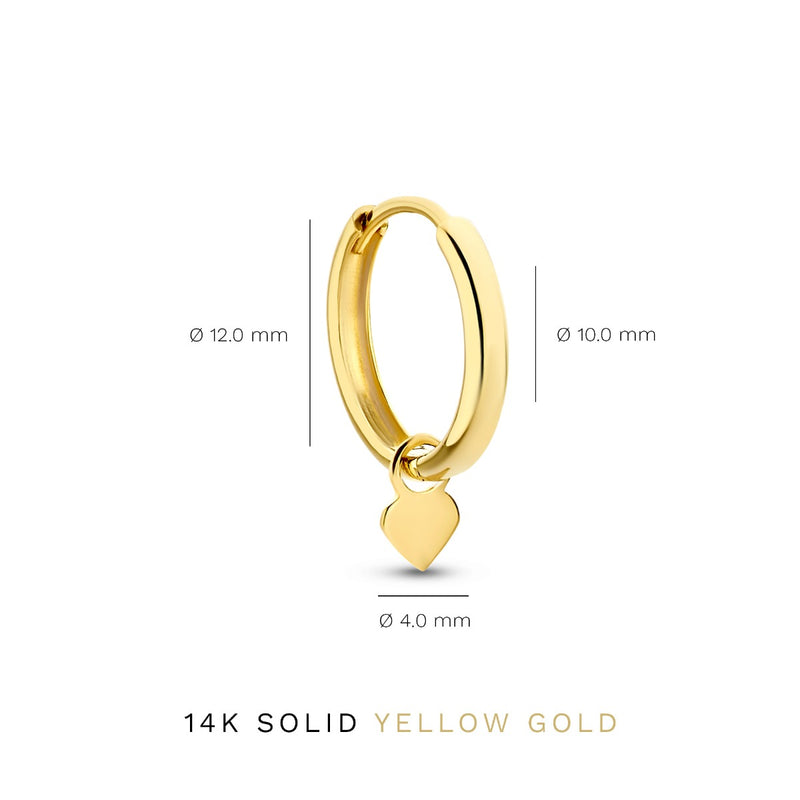 Isabel Bernard Belleville Amore 14 karaat gouden oorringen IB360155-zoom-