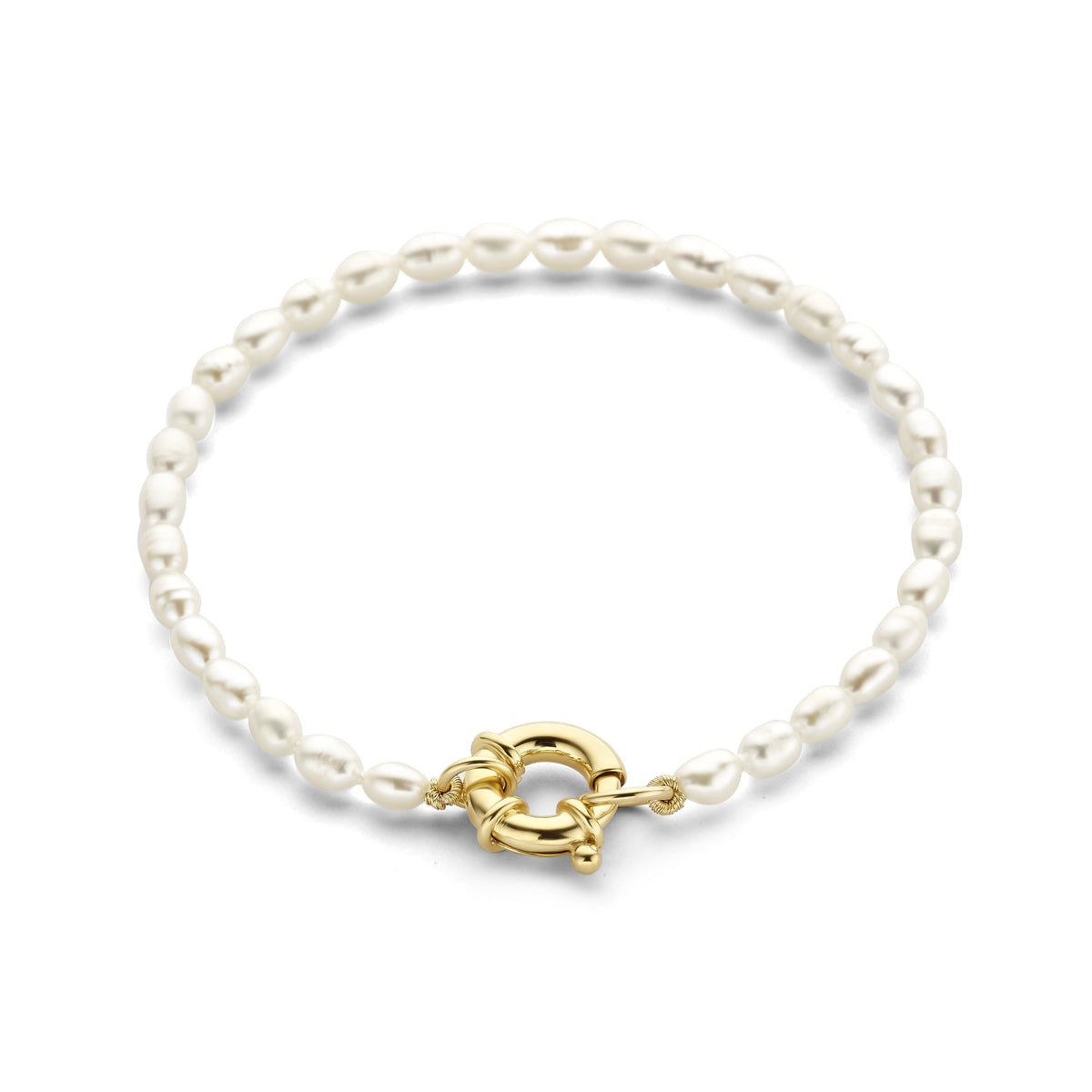 Parte Di Me Brioso Cortona Bella 925 sterling Silver gold plated Pearl Bracelet PDM32070