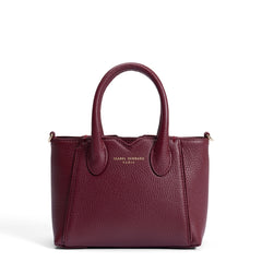 Isabel Bernard Honoré Cloe Mini Bordeaux Calfskin Leather Handbag IB21124-052
