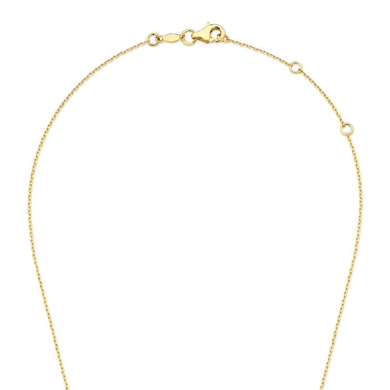 Isabel Bernard De la Paix Amore 14 karaat gouden collier met diamant 0.02 karaat IBD350028-zoom-
