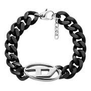 Diesel Oval D Zwarte Armband DX1611931