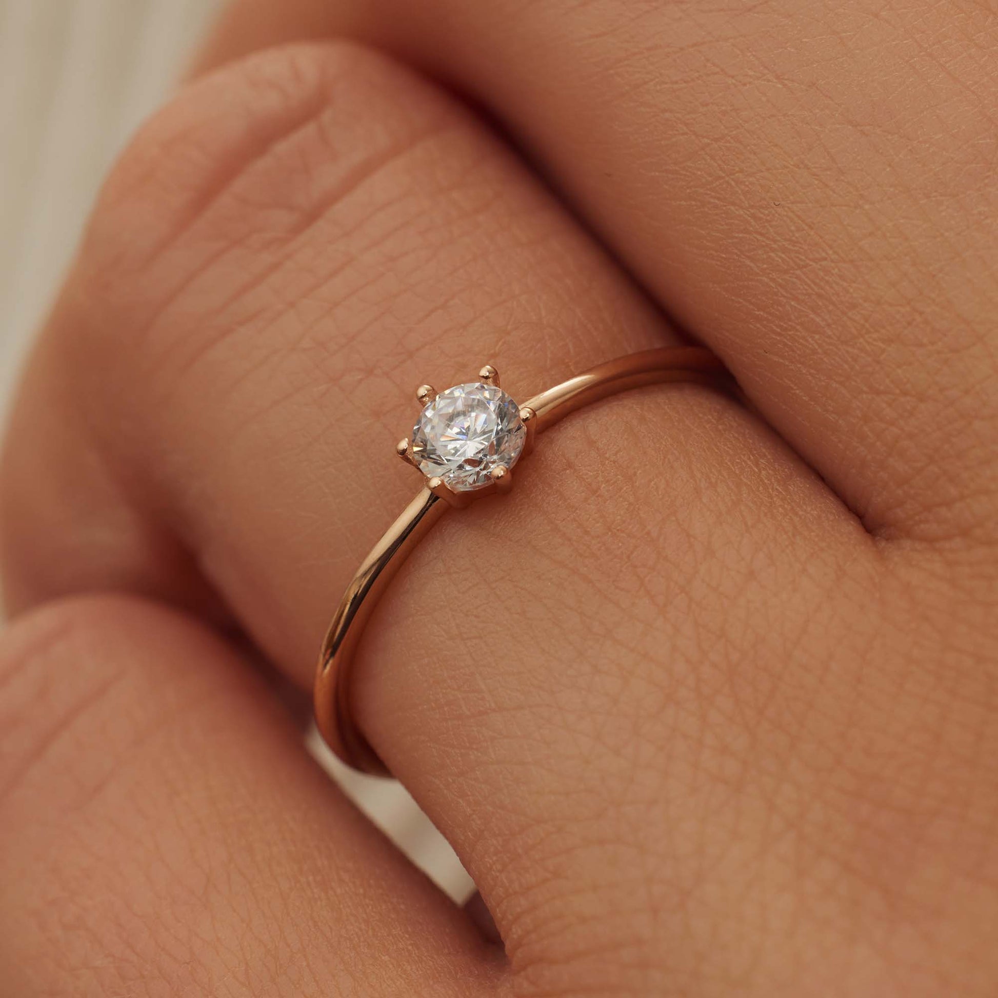 Isabel Bernard La Concorde Abelle 14 Carat RoseGold Ring IB330025-48