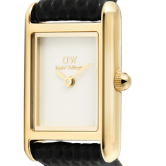 Daniel Wellington Bound Mini Black Lizard Gold-coloured Women's Watch DW00100903