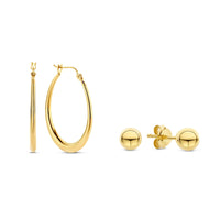 Parte Di Me Sorprendimi 925 Sterling Silver Gold Plated Earrings Giftset PDM90070