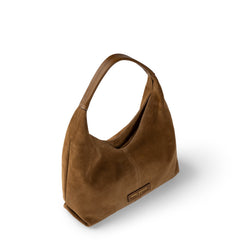 Isabel Bernard Honoré Grace mini brown suede handbag IB21132-130