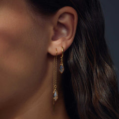 Parte Di Me La Sirena Ombrone 925 Sterling Silver Gold Plated Drop earrings PDM36144