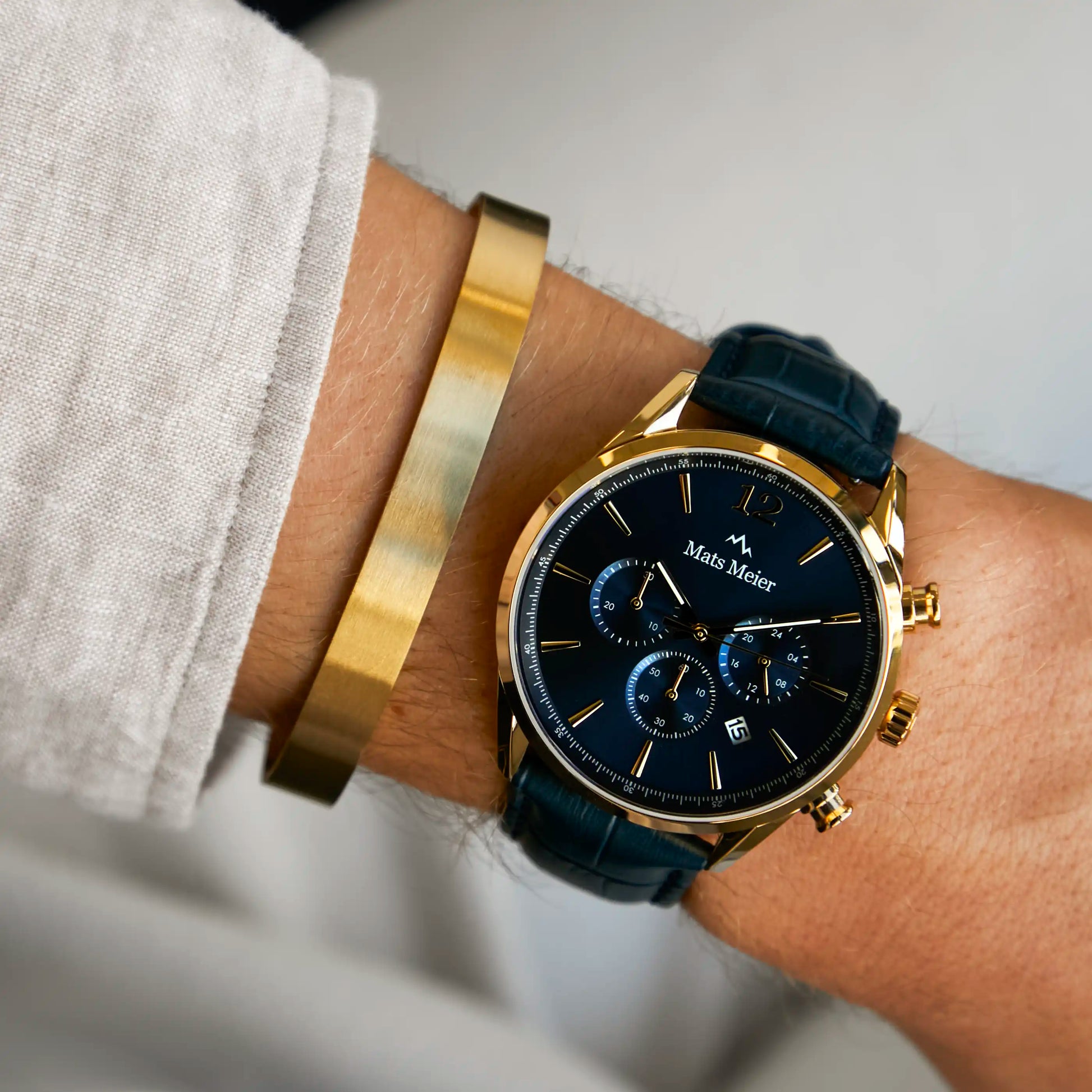 Mats Meier Annecy Gold Colored Steel Bracelet MM320016