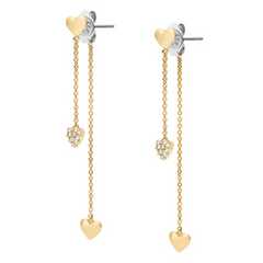 Fossil Sutton Brass Women's Earrings JA7300710