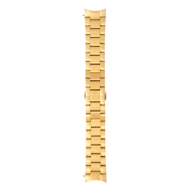 Sem Lewis Metropolitan stalen horlogeband 24 mm goudkleurig SL620026-zoom-